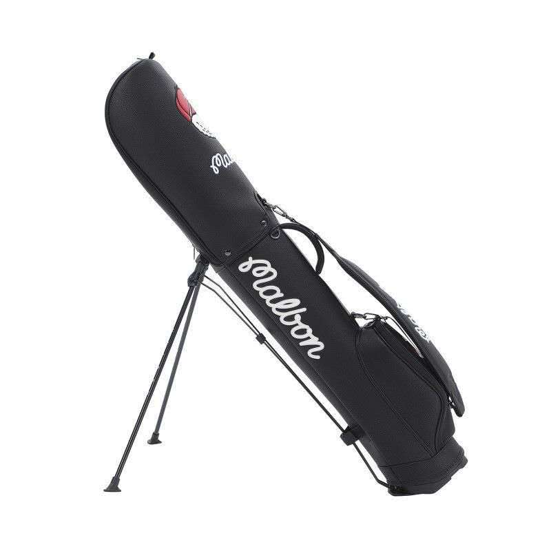 Malbon Golf Bag PU Leather Waterproof Lightweight + Headcovers – White